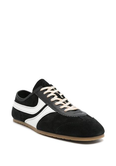 Sneakers in camoscio con bordi a contrasto in nero e bianco Dries van noten - uomo DRIES VAN NOTEN | MS2511503900